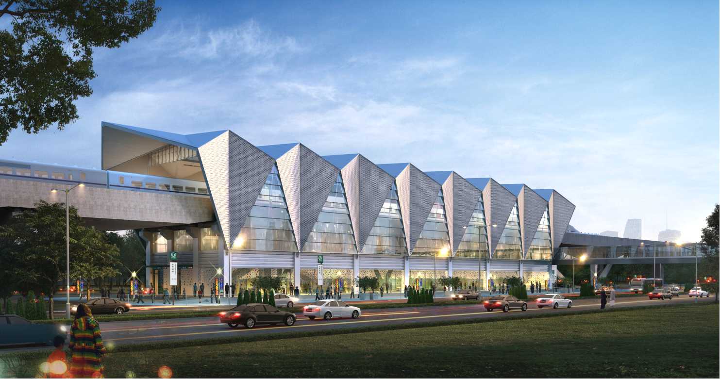 地铁13号线高架站即将开展外立面公示